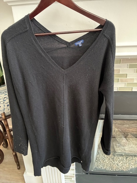 Splendid Sweaters - Splendid Black V-Neck Sweater